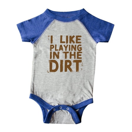 Inktastic I Like Playing in the Dirt Gift Baby Boy or Baby Girl Bodysuit