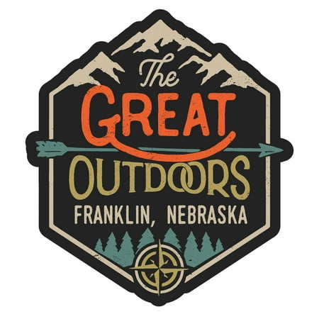 Franklin Nebraska The Great Outdoors Design 4-Inch Fridge Magnet