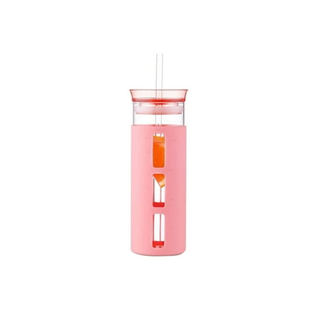 Dido Drinking Glass Jar 360ml Bottle Tumbler With Lid And Straw Travel Mug Silicone Protective Sleeve
Dido Drinking Glass Jar 360ml Bottle Tumbler With Lid And Straw Travel Mug Silicone Protective Sleeve