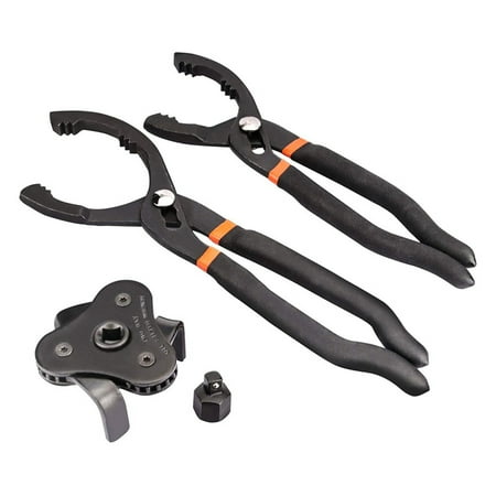 3PCS Universal Oil Filter Wrench Set 10-Inch 12-Inch Adjustable Oil Filter Pliers 3 Jaw Oil Filter Wrench Tool
3PCS Universal Oil Filter Wrench Set 10-Inch 12-Inch Adjustable Oil Filter Pliers 3 Jaw Oil Filter Wrench Tool