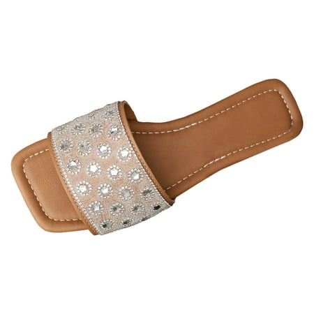 Women Sandals Pattern Water Diamond Decorative Flat Bottom Comfortable Open Toe Breathable Non Beach Slippers
Women Sandals Pattern Water Diamond Decorative Flat Bottom Comfortable Open Toe Breathable Non Beach Slippers