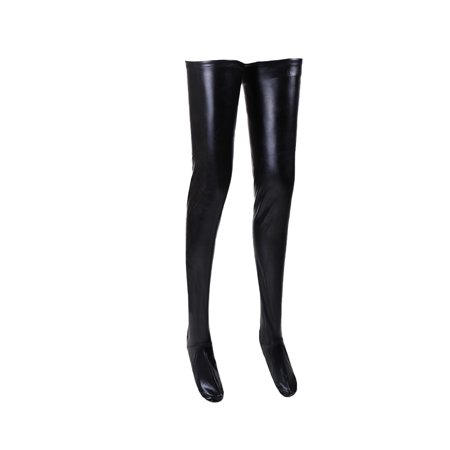 Stockings Socks Zipper Thigh High Women Patent Leather