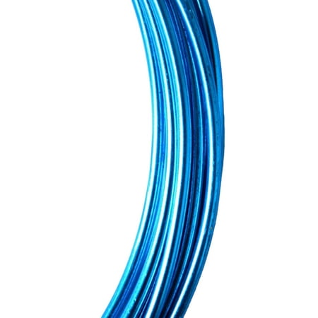 

1 Roll Aluminum Wire Assorted Colors Great Quality Thickness Bendable Wires Fool-style Operation Handy to Install for Crafts DIY turkish blue