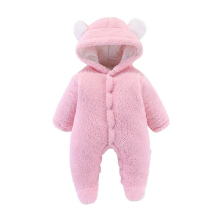 DNDKILG Infant Baby Hooded Embroidery Romper for Girl Boy Winter Warm Cartoon Long Sleeve Jumpsuit Pink 3M-12M
DNDKILG Infant Baby Hooded Embroidery Romper for Girl Boy Winter Warm Cartoon Long Sleeve Jumpsuit Pink 3M-12M