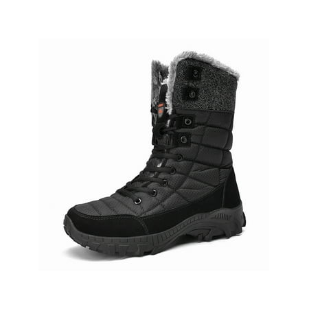 Kesitin Mens Winter Boot Mid Calf Warm Booties Lace Up Snow Boots Waterproof Round Toe Outdoor Shoes Work Plush Lined Hiking Bootie Black 6
Kesitin Mens Winter Boot Mid Calf Warm Booties Lace Up Snow Boots Waterproof Round Toe Outdoor Shoes Work Plush Lined Hiking Bootie Black 6