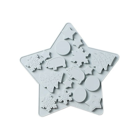 Huilaibazo Christmas Chocolate Cake Molds Christmas Molds Silicone Non Stick Christmas Baking Molds For Chocolate Candy