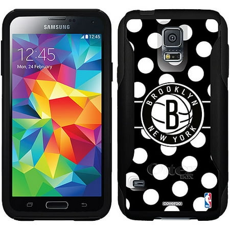 Brooklyn Nets Polka Dots Design on OtterBox Commuter Series Case for Samsung Galaxy S5