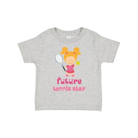 Inktastic Future Tennis Star Girl Gift Toddler Toddler Girl T-Shirt