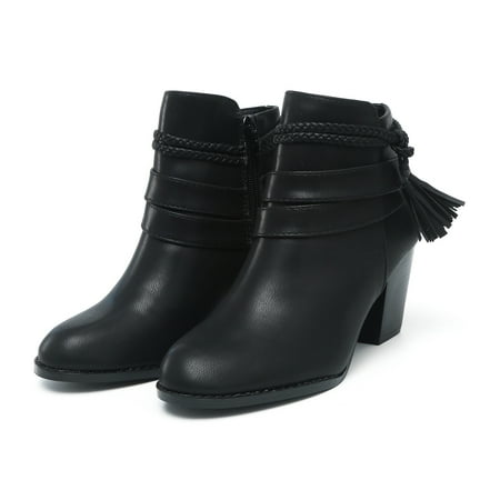 YOTAMI Womens Shoes Ankle Boots Solid Color Square High Heel Pointed Zip Shoes Cross Straps Tassel Home Black 8.5
YOTAMI Womens Shoes Ankle Boots Solid Color Square High Heel Pointed Zip Shoes Cross Straps Tassel Home Black 8.5