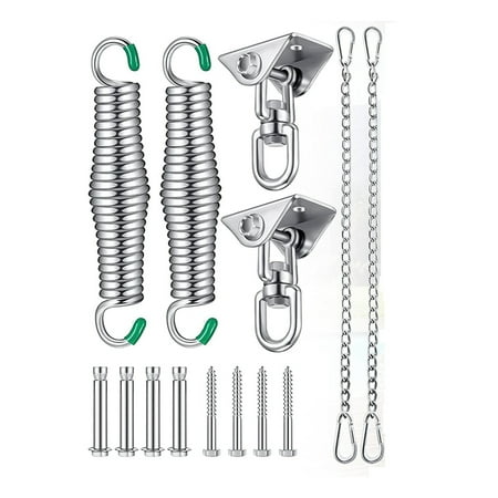 Porch Swing Hanging Kit with Spring Chain Screw 360° Rotatable Ceiling Hook 450KG Hanger Spring for Swing Hammocks Yoga
Porch Swing Hanging Kit with Spring Chain Screw 360° Rotatable Ceiling Hook 450KG Hanger Spring for Swing Hammocks Yoga