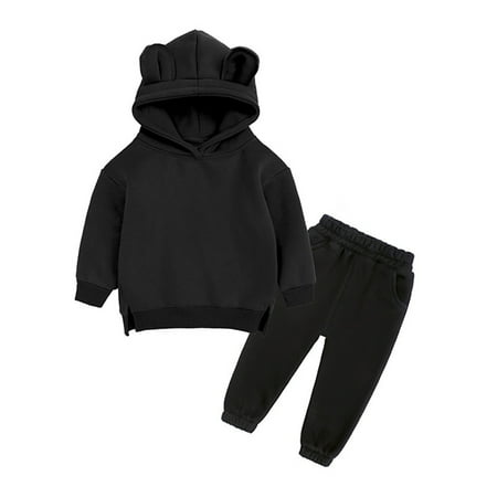 LHWEN Toddler Boys Girls Set Hallowe-en Christmas Toddler Girls Boys Winter Kids Outfit Soft Cotton Warm Crewneck Long Sleeve Hooded Solid Color Sweatshirt Set Clothes Set For Boys Or Girls
LHWEN Toddler Boys Girls Set Hallowe-en Christmas Toddler Girls Boys Winter Kids Outfit Soft Cotton Warm Crewneck Long Sleeve Hooded Solid Color Sweatshirt Set Clothes Set For Boys Or Girls