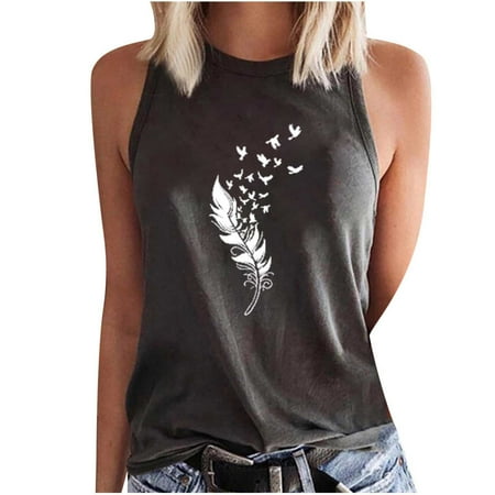 Going Out Tops For Women Women s Sleeveless Summer Casual Tops Round Neck Printing Sleeveless Vest Tops Skinny Fit Street Wear Shapewear Camisole For Women Gray XL
Going Out Tops For Women Women s Sleeveless Summer Casual Tops Round Neck Printing Sleeveless Vest Tops Skinny Fit Street Wear Shapewear Camisole For Women Gray XL