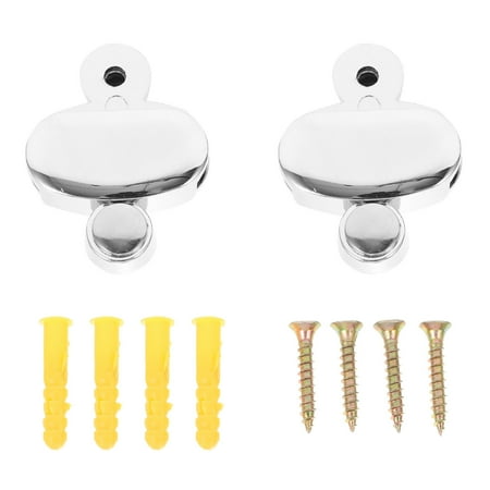 NUOLUX 4 Pcs Mirror Hanger Clips Mirror Mounting Clips Mirror Wall Clips With Screws