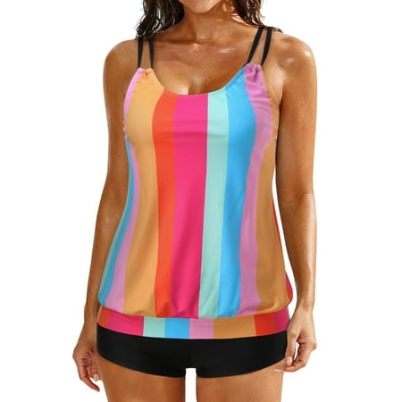 Reed Two Piece Swimsuits For Women Athletic Tankini Top With Boy Shorts And Sports Bra Bathing Suit
Reed Two Piece Swimsuits For Women Athletic Tankini Top With Boy Shorts And Sports Bra Bathing Suit