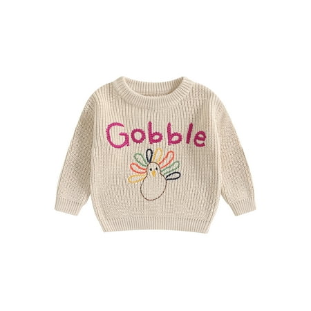 Toddler Baby Girls Boys Sweater 0 3 6 9 12 18 24 Months 2T 3T Thanksgiving Clothes Turkey Letter Embroidery Crew Neck Long Sleeve Kids Pullovers Fall Tops
Toddler Baby Girls Boys Sweater 0 3 6 9 12 18 24 Months 2T 3T Thanksgiving Clothes Turkey Letter Embroidery Crew Neck Long Sleeve Kids Pullovers Fall Tops