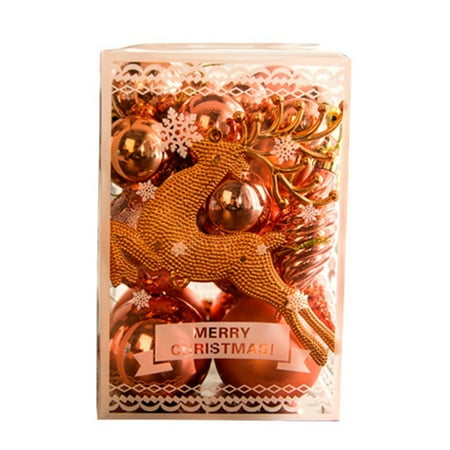 UDIYO 30Pcs Christmas Tree Color Ball Shatterproof Elk Bear Multi-patterns Boxed High Gloss Window Dressing Reusable Xmas Party Decor Hanging Ball Pendant Party Supplies
UDIYO 30Pcs Christmas Tree Color Ball Shatterproof Elk Bear Multi-patterns Boxed High Gloss Window Dressing Reusable Xmas Party Decor Hanging Ball Pendant Party Supplies