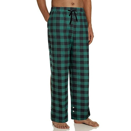 Fashion Men s Casual Plaid Loose Sport Plaid Pajama Pants Trousers