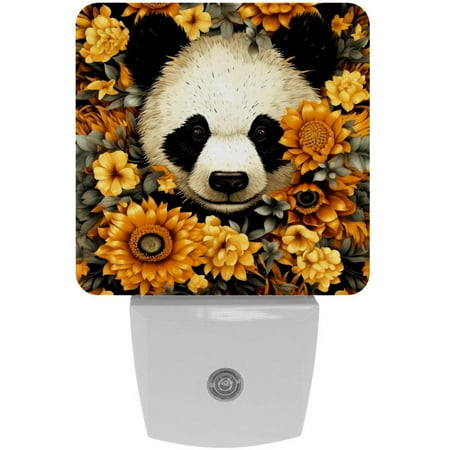 2 Pack Auto Dusk-to-Dawn Sensor Night Lights Cute Panda with Sunflowers Plug-in Home Office Decorative Lamp for Adult 0.5W LED Nightlights for Bedroom Bathroom Hallway Stairs
2 Pack Auto Dusk-to-Dawn Sensor Night Lights Cute Panda with Sunflowers Plug-in Home Office Decorative Lamp for Adult 0.5W LED Nightlights for Bedroom Bathroom Hallway Stairs
