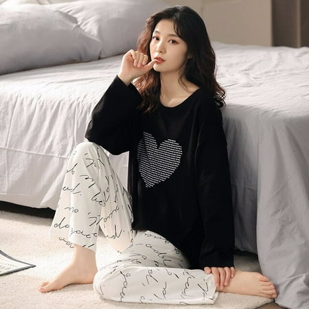 CoCopeaunt Pure Cotton Pajamas Womens Spring and Autumn Models Long-sleeved Home Service Womens Simple Loose Casual Suit
CoCopeaunt Pure Cotton Pajamas Womens Spring and Autumn Models Long-sleeved Home Service Womens Simple Loose Casual Suit