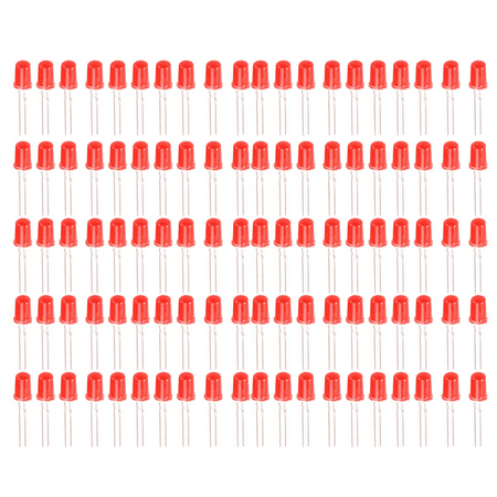 1000PCS Short Leg Edge Light Emitting Diode F5/5M In-Line Red