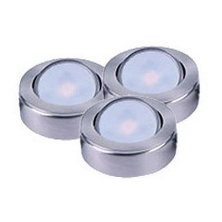 Counter Max MX-LD-AC LED Puck 2700K Light Satin Nickel