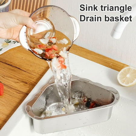Fogcroll Triangle Shape Drain Basket Keep Tidy Filter Residue Vegetable Fruit Filter Sink Shelf Kitchen Tools
Fogcroll Triangle Shape Drain Basket Keep Tidy Filter Residue Vegetable Fruit Filter Sink Shelf Kitchen Tools
