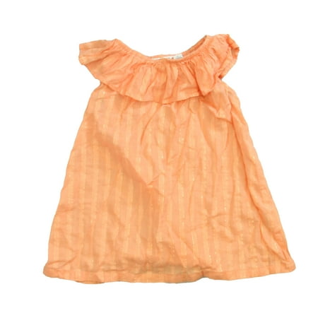 Pre-owned Janie and Jack Girls Peach Dress size: 2T