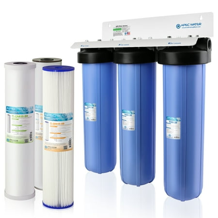 APEC Whole House 3-Stage Water Filtration System Iron Sediment and Chlorine For Multi-Purpose
APEC Whole House 3-Stage Water Filtration System Iron Sediment and Chlorine For Multi-Purpose