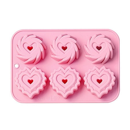 Baking Baking Pan Chocolate Cake Decorating Tools Soap Mould Donut Silicone Mold 6 Cavity 3D Heart Swirl Shape Cake Mold PINK
Baking Baking Pan Chocolate Cake Decorating Tools Soap Mould Donut Silicone Mold 6 Cavity 3D Heart Swirl Shape Cake Mold PINK