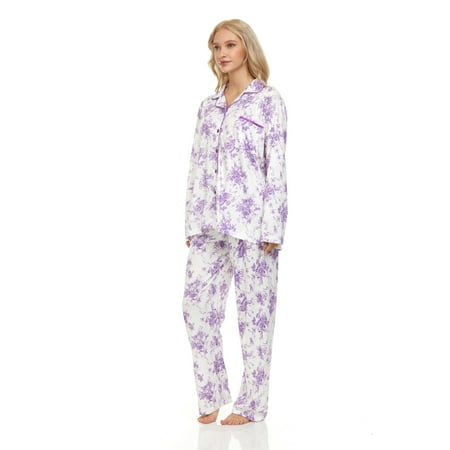 Lati Fashion Women Pajamas Set Pants and Top Long Sleeve 2-Piece Female Pajamas Set Purple L
Lati Fashion Women Pajamas Set Pants and Top Long Sleeve 2-Piece Female Pajamas Set Purple L
