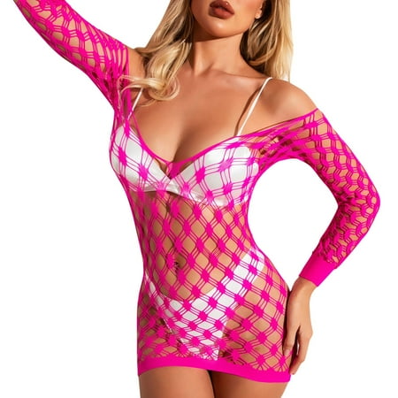 Zuwimk Babydoll Lingerie For Women Women Nightgown Sexy Sleepwear Lace Chemise V-neck Modal Babydoll Lounge Dress Hot Pink One Size
Zuwimk Babydoll Lingerie For Women Women Nightgown Sexy Sleepwear Lace Chemise V-neck Modal Babydoll Lounge Dress Hot Pink One Size