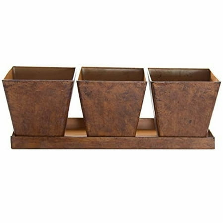 Gardener s Select GSAET122P Farmhouse Collection Square Pot & Tray Set Rusty
Gardener s Select GSAET122P Farmhouse Collection Square Pot & Tray Set Rusty