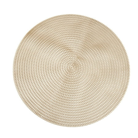 Eco-friendly Round PVC Placemats Anti-slip Heat Insulation Table Mats Tableware Pad Coaster (Golden)
Eco-friendly Round PVC Placemats Anti-slip Heat Insulation Table Mats Tableware Pad Coaster (Golden)