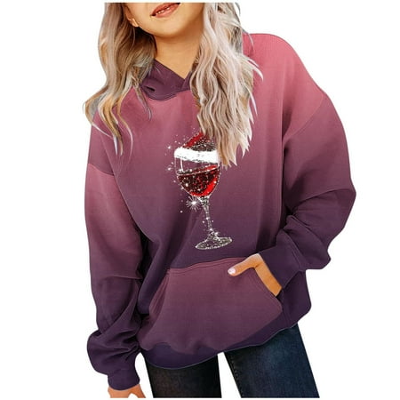 Tungbrin Christmas Sweatshirts for Girls Red Wine Glass Print Long Sleeve Hoodies 2024 Fashion Gradient Colour Outfits
Tungbrin Christmas Sweatshirts for Girls Red Wine Glass Print Long Sleeve Hoodies 2024 Fashion Gradient Colour Outfits