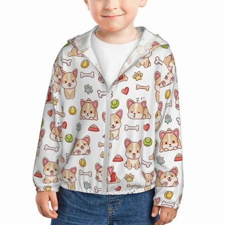 Rash Guard for Boys Girls - Cute Corgi Dog Funny Softball Lightweight Long Sleeve Sun Protection Jacket Hooded Cooling Swim Shirt with Zipper for Toddler Kids Children
Rash Guard for Boys Girls - Cute Corgi Dog Funny Softball Lightweight Long Sleeve Sun Protection Jacket Hooded Cooling Swim Shirt with Zipper for Toddler Kids Children