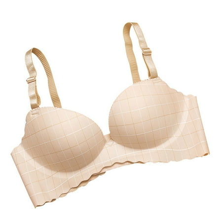 Seamless Plaid Wirefree Bra Comfortable Breathable Push Up Adjustable Women Bra Underwear
Seamless Plaid Wirefree Bra Comfortable Breathable Push Up Adjustable Women Bra Underwear