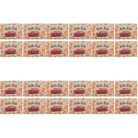 HOMEMAXS 24 PCS Autumn Decorative Placemat Pumpkin Maple Leaf Placemat Harvest Scene Decor
HOMEMAXS 24 PCS Autumn Decorative Placemat Pumpkin Maple Leaf Placemat Harvest Scene Decor