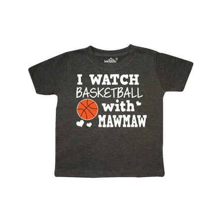 Inktastic I Watch Basketball with Mawmaw Gift Toddler Boy Girl T-Shirt