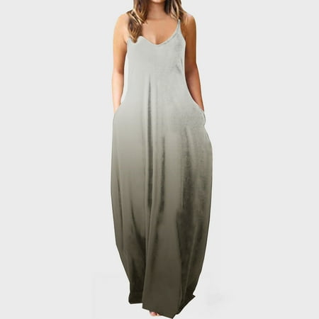 jsaierl Women s Maxi Dresses Summer Casual V-Neck Sleeveless Vacation Beach Pockets Long Dress for Women 2022
jsaierl Women s Maxi Dresses Summer Casual V-Neck Sleeveless Vacation Beach Pockets Long Dress for Women 2022