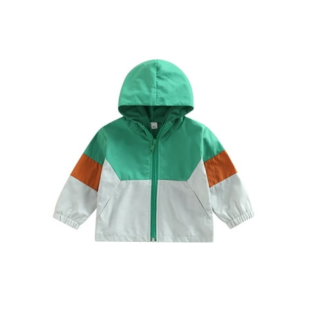 Arvbitana Toddler Baby Girls Boys Contrast Color Windbreaker Long Sleeve Zipper Hooded Cardigan Spring Fall Casual Windproof Outwear with Pockets 12M-5T
Arvbitana Toddler Baby Girls Boys Contrast Color Windbreaker Long Sleeve Zipper Hooded Cardigan Spring Fall Casual Windproof Outwear with Pockets 12M-5T