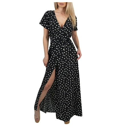 Sayhi Women s V-Neck Dot Fashion Dress Sleeve Casual Cut Low Polka Short Printed Women s Dress Maternity Maxi Dresses for Women
Sayhi Women s V-Neck Dot Fashion Dress Sleeve Casual Cut Low Polka Short Printed Women s Dress Maternity Maxi Dresses for Women