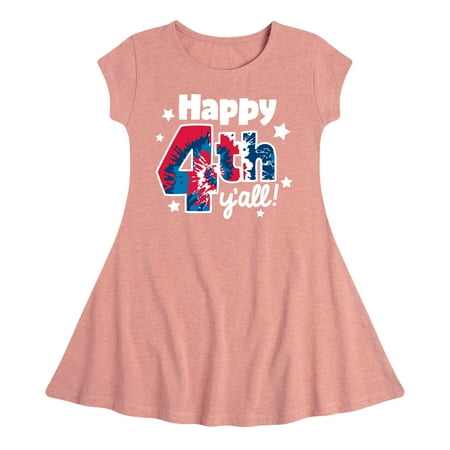 Instant Message - Happy 4th Y all! - Tie dye - Toddler & Youth Girls Fit & Flare Dress
Instant Message - Happy 4th Y all! - Tie dye - Toddler & Youth Girls Fit & Flare Dress