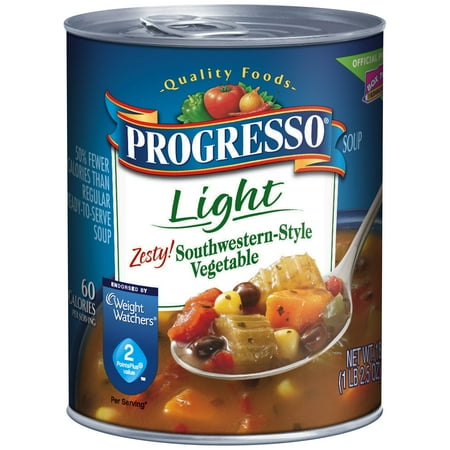 progresso southwestern soup zesty oz light