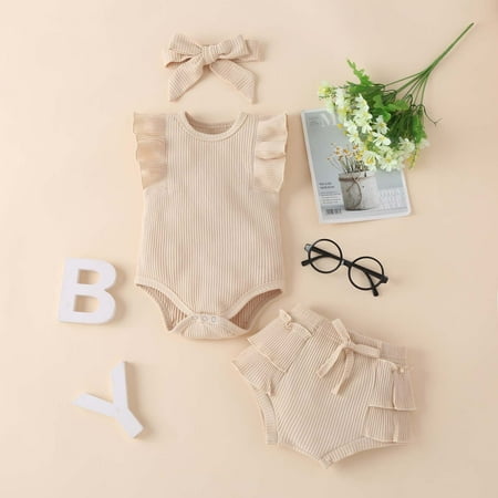 CHGBMOK Clearance Toddler Baby Girls Summer Sleeveless Romper Shorts Headwear Clothes Suit
CHGBMOK Clearance Toddler Baby Girls Summer Sleeveless Romper Shorts Headwear Clothes Suit