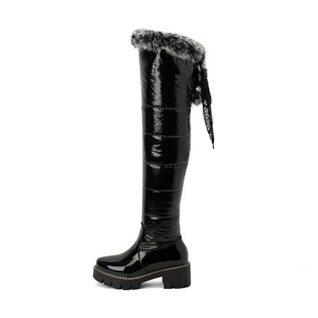Women s Over-the-knee Snow Boots Waterproof Warm Plush Chunky Heeled Snow Boots Women s Footwear
Women s Over-the-knee Snow Boots Waterproof Warm Plush Chunky Heeled Snow Boots Women s Footwear