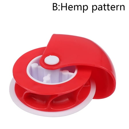 JETTINGBUY Pastry Dough Lattice Decoration Gadget Cutter Plastic Roller Wheel Cutter Crust