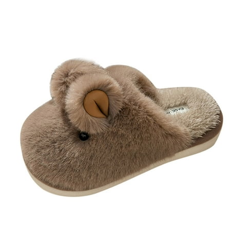 Mens Slippers Fashion Winter Men Slippers Thick Bottom Flat Soft Warm Comfort Solid Color Cartoon Rabbit Shape Slippers for Men Cotton Coffee 45
Mens Slippers Fashion Winter Men Slippers Thick Bottom Flat Soft Warm Comfort Solid Color Cartoon Rabbit Shape Slippers for Men Cotton Coffee 45
