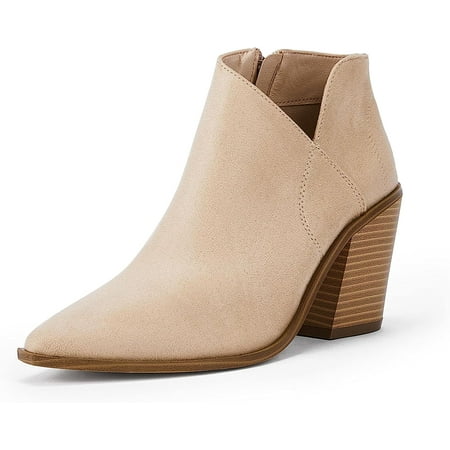 Womens Ankle Boots V Cutout Pointed Toe Western Booties Chunky Heel Side Zipper Chelsea Boots
Womens Ankle Boots V Cutout Pointed Toe Western Booties Chunky Heel Side Zipper Chelsea Boots