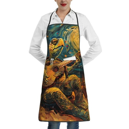 Disketp Starry Night Guitar Turtle Kitchen Apron with adjustable Aprons for Women with Pockets Cooking Powder Pink Apron
Disketp Starry Night Guitar Turtle Kitchen Apron with adjustable Aprons for Women with Pockets Cooking Powder Pink Apron