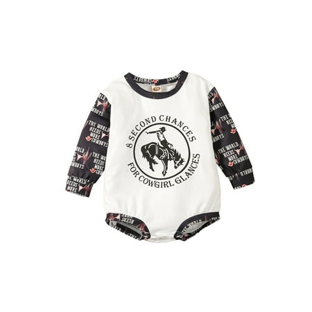 Baby Boy Romper Long Sleeve Crew Neck Letters Horse Print Fall Bodysuit for Casual Daily
Baby Boy Romper Long Sleeve Crew Neck Letters Horse Print Fall Bodysuit for Casual Daily